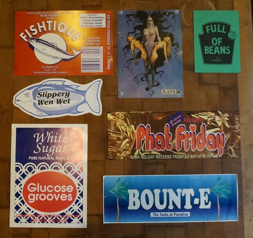 Rave flyers job lot - job,