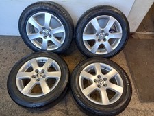 2009 VW POLO MK 9N3 SET OF 4 15" INCH ALLOY WHEELS & TYRES 195/55R15 6Q0601025R