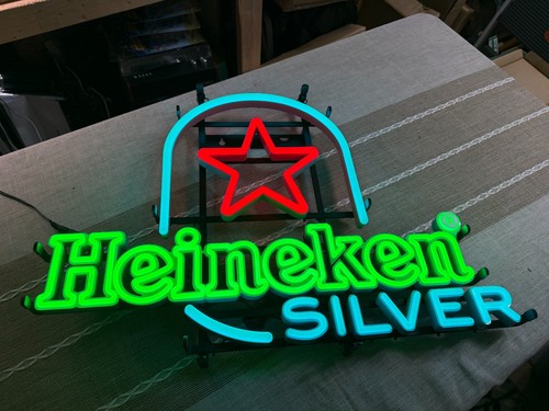 Heineken silver neon led - silver,