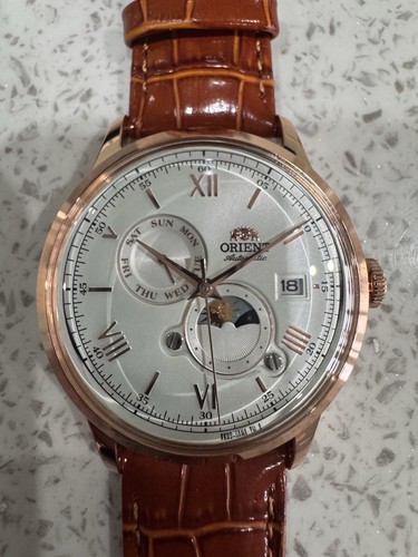 Orient bambino 41mm sun moon - bambino,