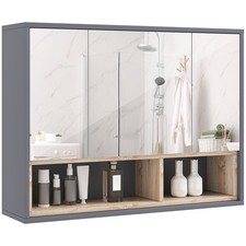 HOMCOM Bathroom Cabinet Wall