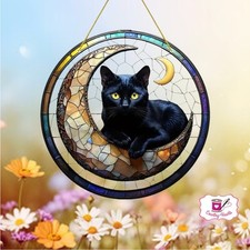 Black Cat Stained Glass