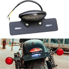 Motorcycle Number License Plate Mount DRL Turn Signal Stop Tail Light For Harley