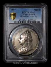 PCGS SP62 1897 GREAT BRITAIN