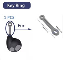 Cobra 2 Button Car Alarm Remote Key Fob case ring rubber Strap Loop High quality