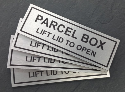 Parcel post box sign - post,