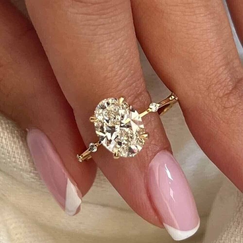 Authentic 18k yellow - authentic, oval