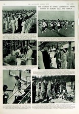 Original Old Vintage Print