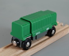 BRIO World  33561 GREEN BOXCAR for Thomas and Friends Wooden Railway Train Set