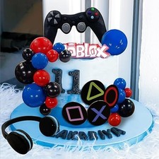 Cake Topper Video Game Themes Cake Toppers, Cup Cake Dessert Decoration 18 Pcs 