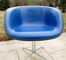 *SALE* RARE EAMES BLUE LA FONDA ALEXANDER GIRARD HERMAN MILLER CHAIR with BASE!