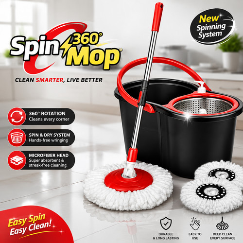 360 spin mop - 360, bucket