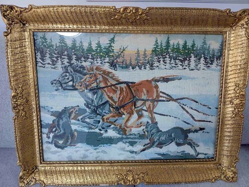 Vintage handmade goblen - , /