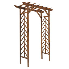Outsunny Wooden Garden Arbor