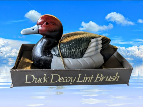 Vtg duck decoy - decoy, lint