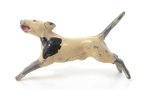Vintage lead foxhound dog - lead,