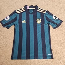 Boys Leeds United Away Football Shirt Size 13-14 Years VGC 2020-2021 Adidas