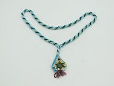 WW1-era Ottoman Turkish Beadwork Star Form Necklace Antique c1915