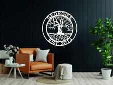 Personalized Wall Decor,Family Tree,Compass,Customizable,Bird,Cat,Tree of Life