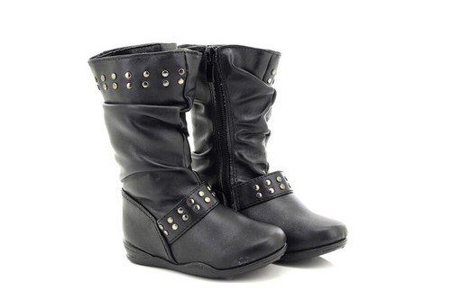 Girls black mid calf - black,