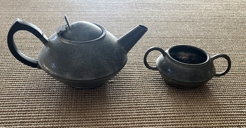 Argent sheffield pewter teapot - pewter,