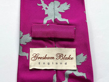 GRESHAM BLAKE Silk Tie Pink