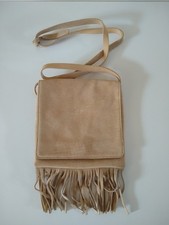 VINTAGE LAURA ASHLEY SUEDE LEATHER SHOULDER BAG, NEVER USED.