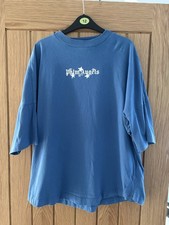 Palm Angles Shooting Stars Oversized T-shirt - Ultra Blue And White Size Small