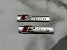2 x Matte chrome / Red S Line