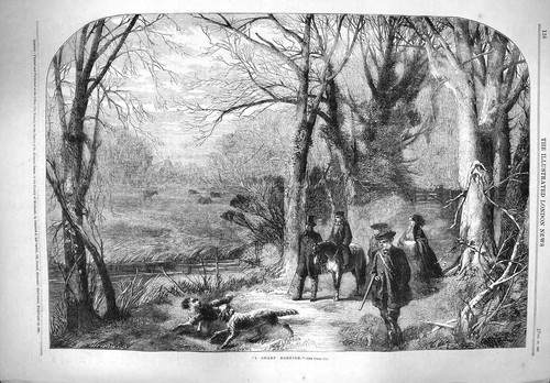 Original old antique print - original,