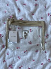 Gold Transparent Make-up Bag -