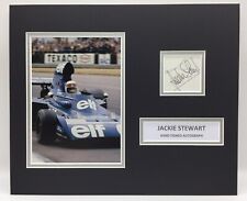 RARE Jackie Stewart F1 Signed Photo Display + COA AUTOGRAPH FORMULA ONE