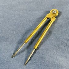 Vintage Old School Brass Drawing Dividers Calipers Technical Draughtsman 94mm