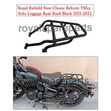 Royal Enfield New Classic Reborn 350cc Solo Rear Luggage Rack Black (2022-23)