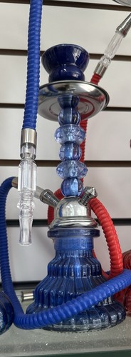 Small blue shisha hookah - small,