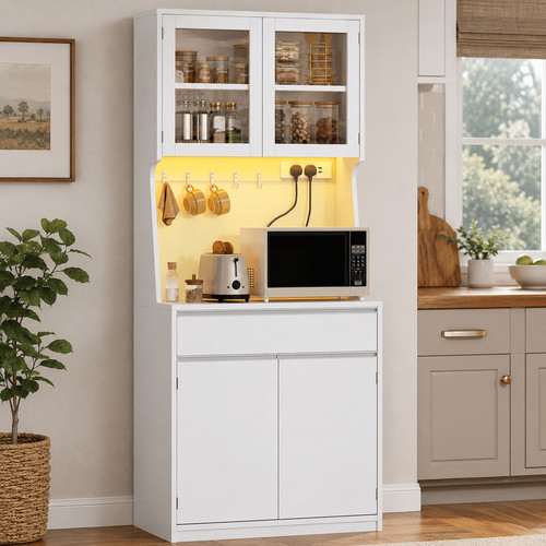 Kitchen cabinet 180cm tall - cabinet, led