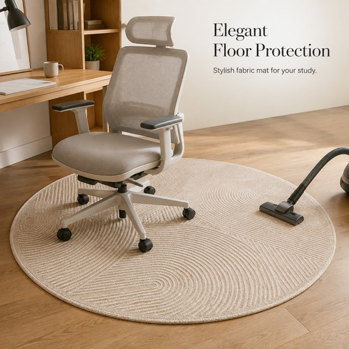 Office desk chair mat round - office,