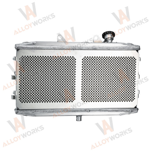 Aluminum radiator with cover - aluminum,