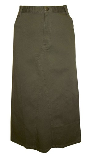 Long khaki green maternity - green,