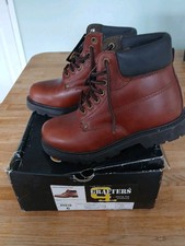 Mens New Leather Safety Steel