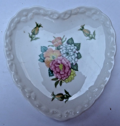 Coalport rose garden heart - rose,
