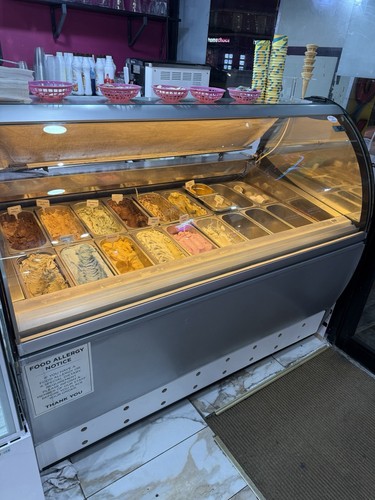 Ice cream display - ice,