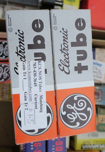 6l6gc vintage matched pair - ge,