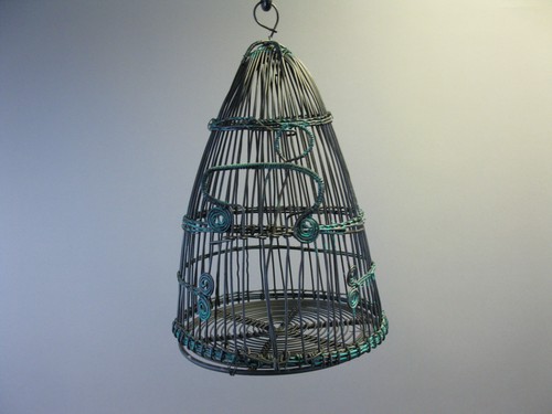 Vintage bird cage trap - vintage, 35