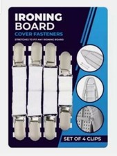 CLIPE IRONING BOARD COVER FASTENERS ELASTIC BRACE STRAPS LAUNDRY HOME