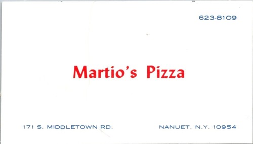 Martio pizza nanuet new - new, york