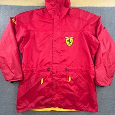 Ferrari Vintage 1995 F1 Jacket Parka Mens XL Red Racing 90s Formula One Red
