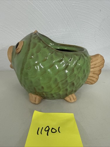 Vintage clay glazed green - clay,