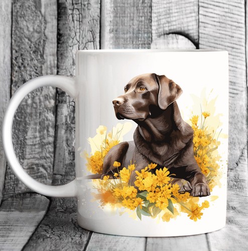 Pet dog mug watercolour - pet,