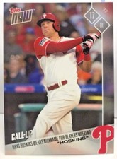 Rhys Hoskins 2017 Topps Now Players Weekend RC Call Up #PW-104 SP /303 PHILLIES